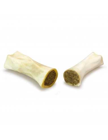 Hueso de Búfalo relleno de Higado 16cm Envase INDIVIDUAL