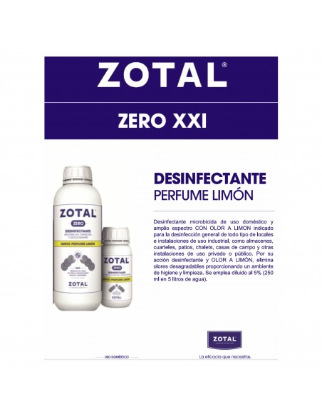 ZOTAL ZERO Limon 1 Litro. ZOTAL ZERO Limon 1 Litro.