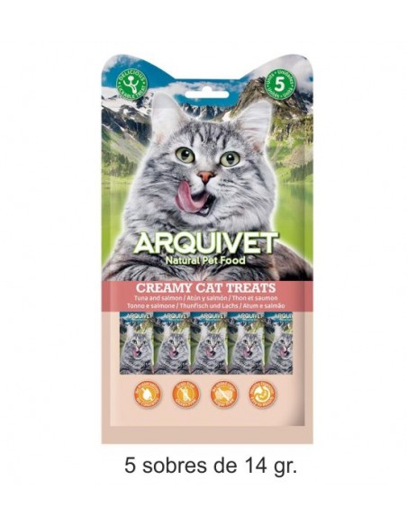 Snack CREMOSO de atún y SALMON (bolsa 5 sobres de 14 g)
