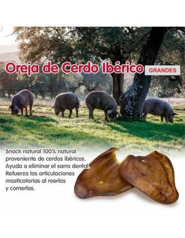 OREJAS de Cerdo IBERICO X-Large +60gr. Bolsa 30 Uds.