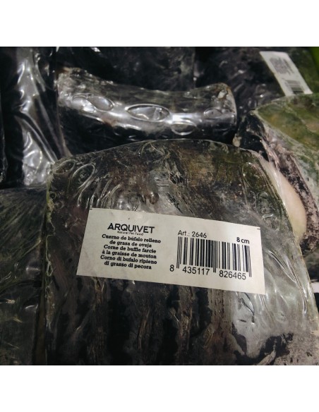 Cuernos de Búfalo rellenos Manteca de Oveja 8 cms./ 20 uds