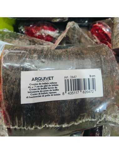 Cuernos de Búfalo rellenos de Palito de Piel 8 cms./ 20 Uds.