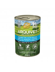 LATA JUNIOR Pollo/Zanahorias/Guisantes/Aceite de salmón 400gr.