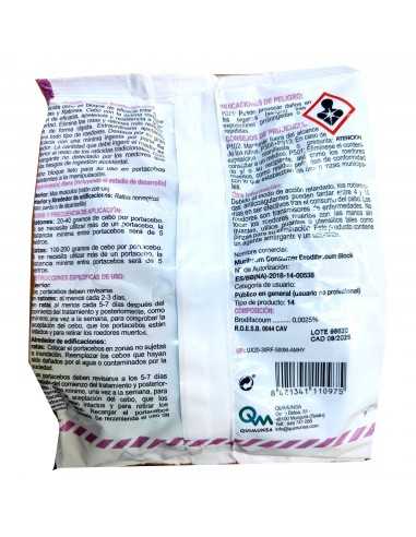 RATICIDA MURIBROM BLOQUE. Bolsa 200 gr.