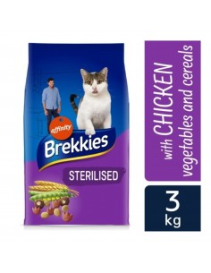 BREKKIES CAT STERILIZADO Pollo 3 Kg.