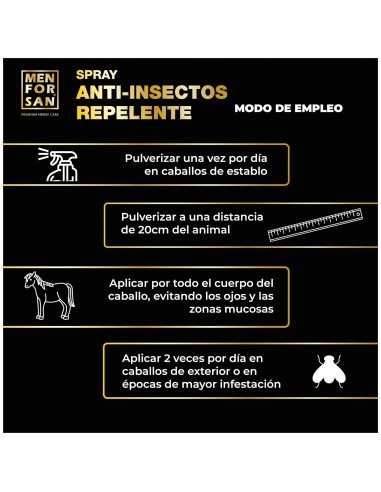 Menforsan Spray Antiinsectos Repelente Caballos 500 ml.
