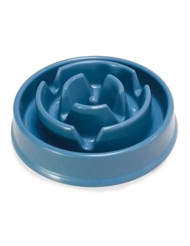Comedero GLOTONES 20,5x5,8cm. Azul