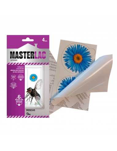 MASTERLAC Adhesivo Insecticida Ventanas 4 uds.