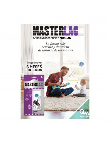 MASTERLAC Adhesivo Insecticida Ventanas 4 uds.