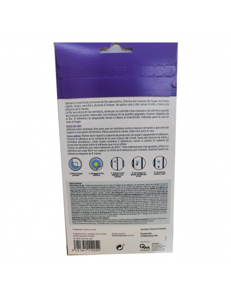 MASTERLAC Adhesivo Insecticida Ventanas 4 uds.