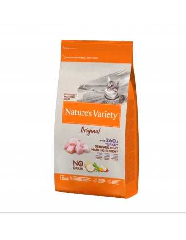 NATURES VARIETY CAT NO GRAIN STERILI PAVO 1.25Kg