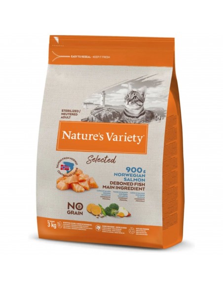 NATURES VARIETY CAT SELECTED STERILI SALMON 1.25Kg NATURES VARIETY CAT SELECTED STERILI SALMON 1.25Kg