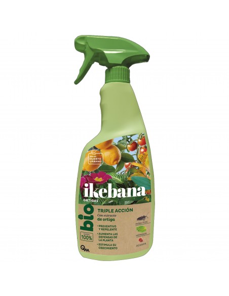 Ikebana Triple Accion Bio Ortigas 750 ml. Cuidado de Plantas