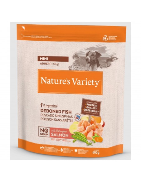 NATURES VARIETY N.G. ADULT MINI SALMON 1.5 KG